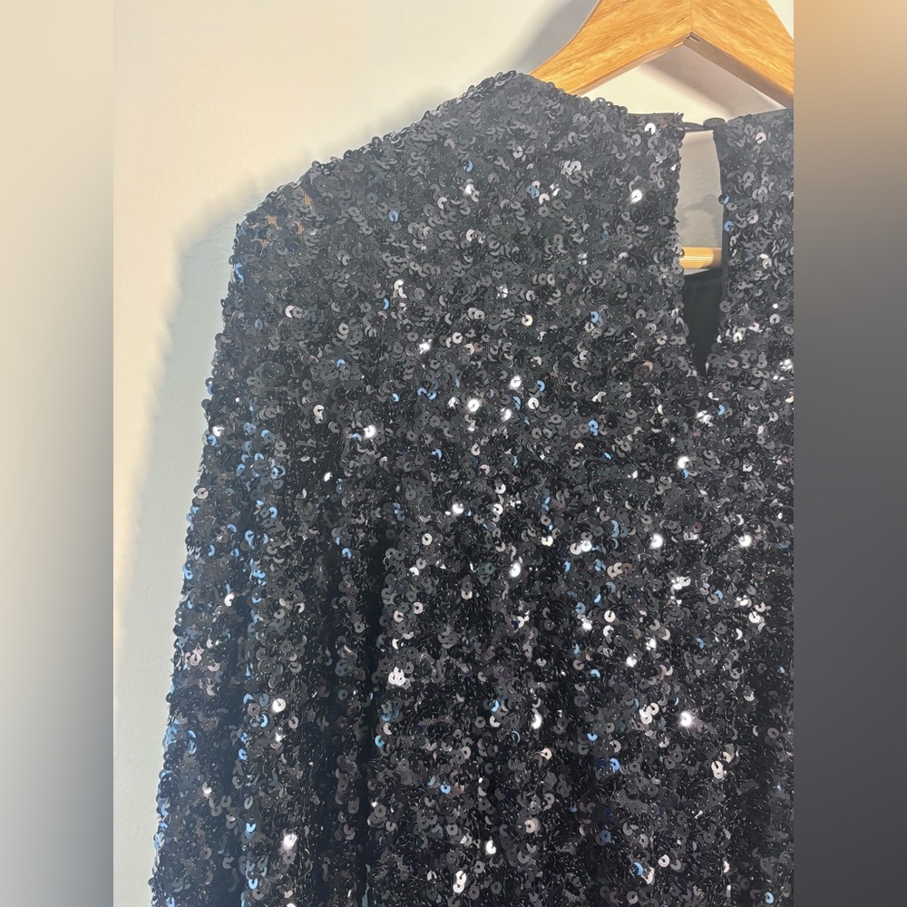 Sunday in Brooklyn Black Sequin Mini Dress NWT – Size S - Picture 8 of 8